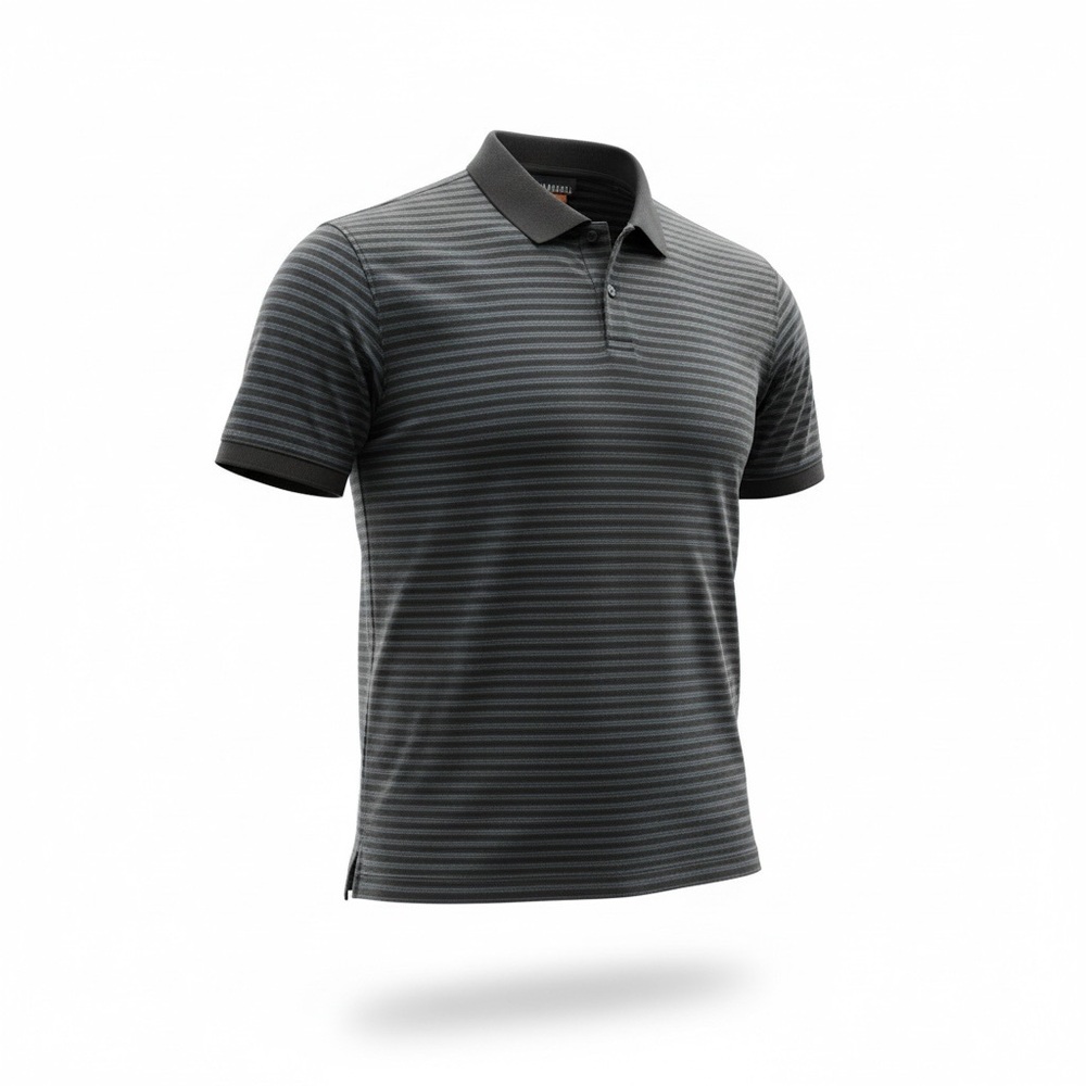 Van Heusen 3D Traveler Polo Shirt Mens XXL Striped Performance Stretch